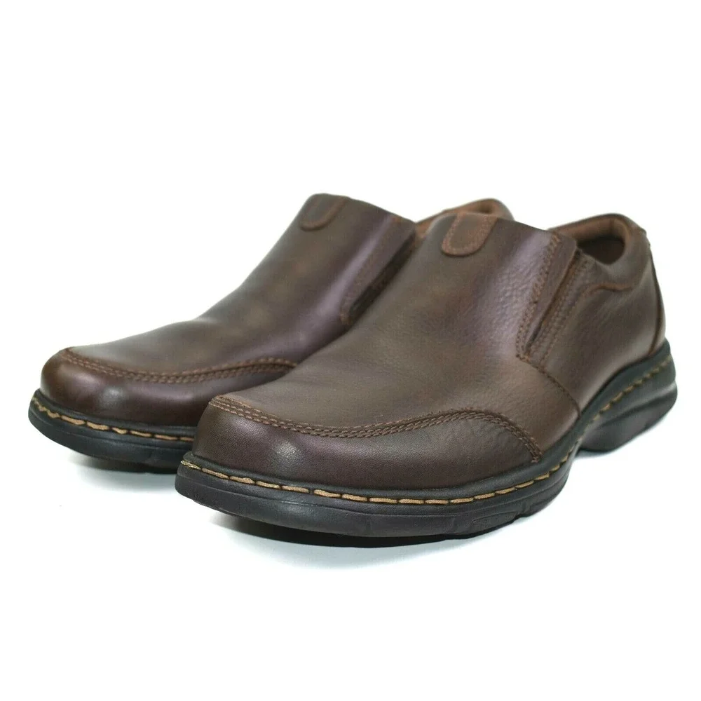 Dunham Bradford Men's Brown Full Grain Leather Loafer‎ Shoes Size 9 D